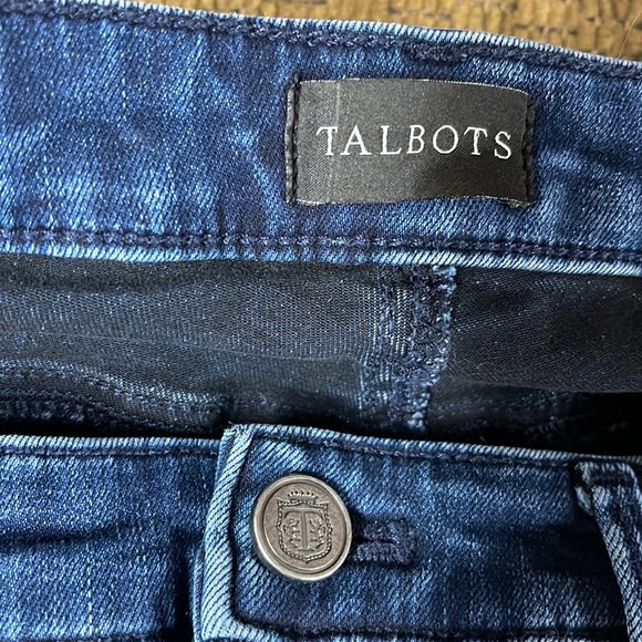 Talbots Curvy Dark Wash Denim Jegging Size 6 - Picture 9 of 10